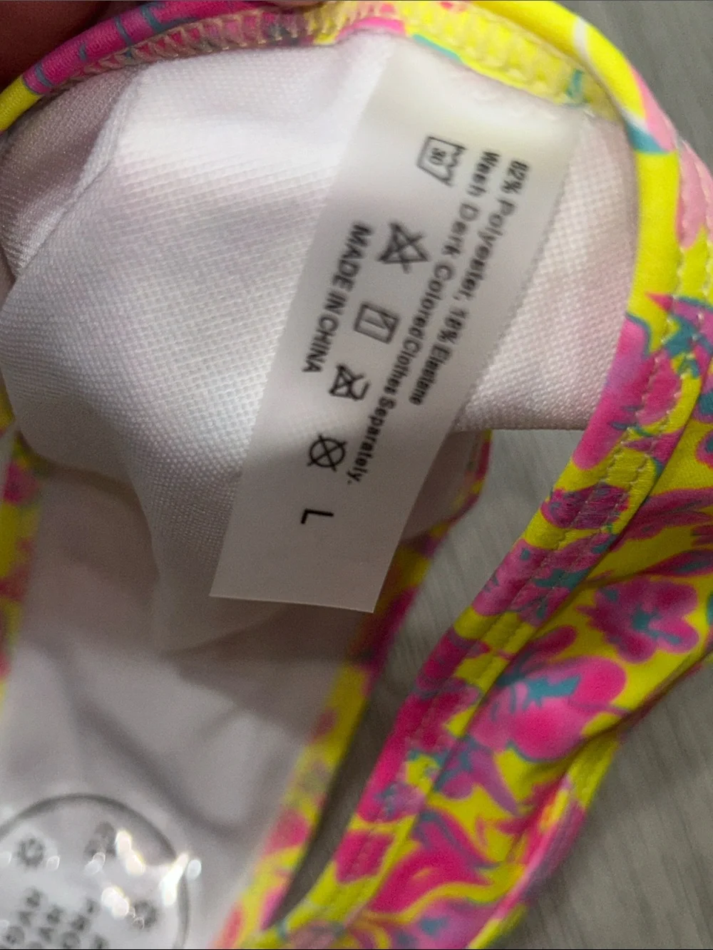 Tripical wildest dreams Yellow & Pink Floral cheeky bikini bottom NEW